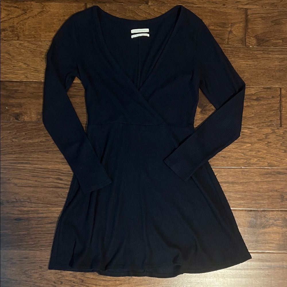 Urban Outfitters Navy Long Sleeve Dress